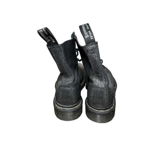Black Textured Lace-Up Boots Dr martens size 5 L - Picture 4 of 6